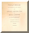 Pagina 3 van het complete feestrevue van het huwelijk tussen Rebecca Leeraar (1912) en Samuel Liefman Mok in 1939.
